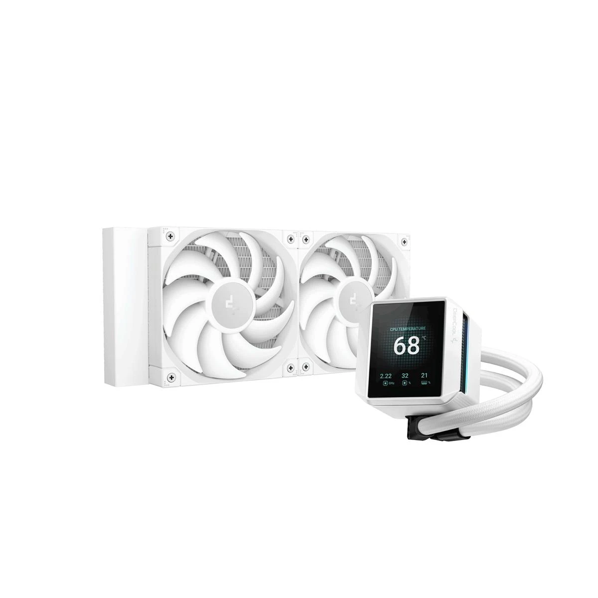 Водяне охолодження DeepCool Mystique 240 White (R-LX240-WHDSNMP-G-1) Охолодження image 1