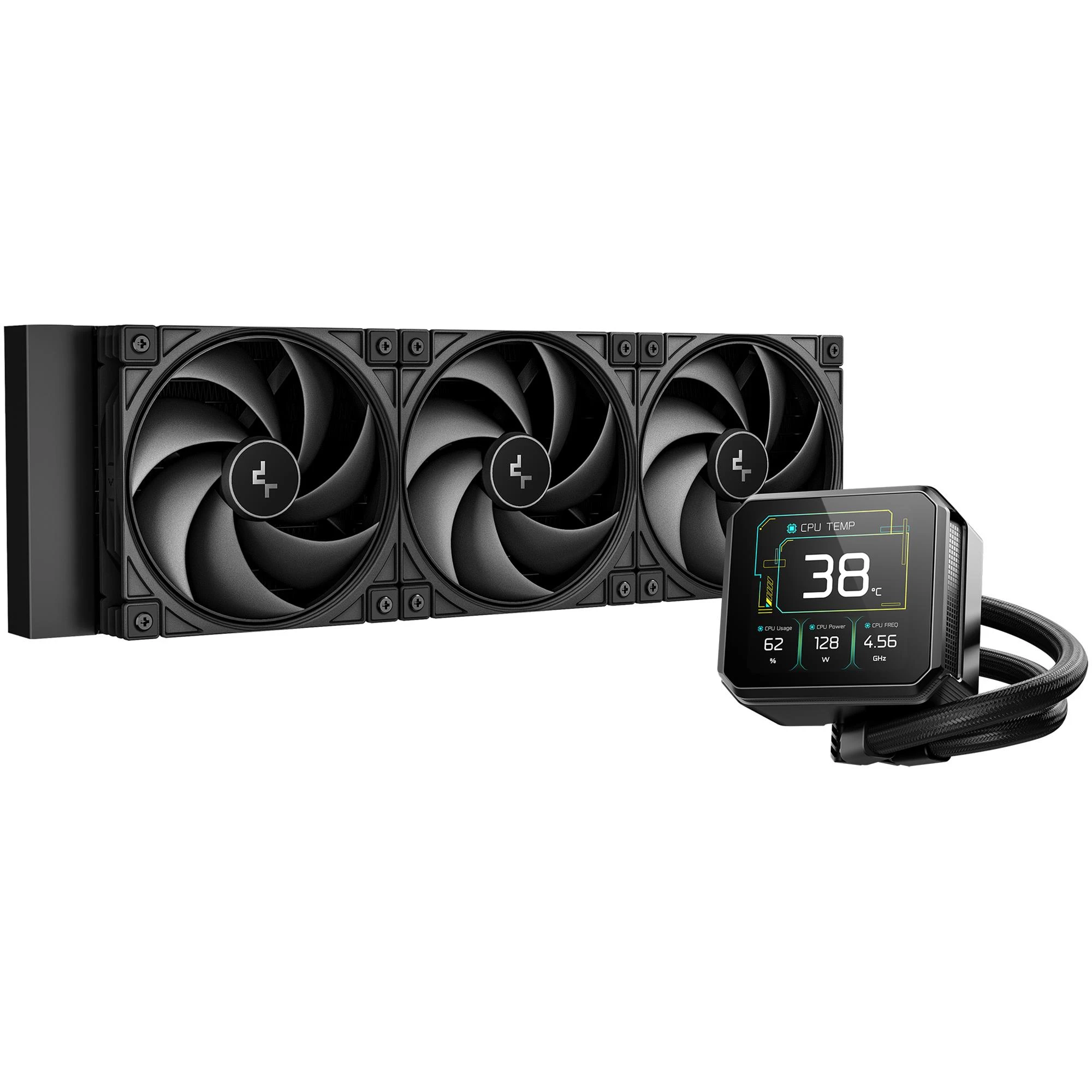 Водяне охолодження DeepCool Spartacus 360 Black (R-SPT360-BKDSMP-G-1) Охолодження image 1
