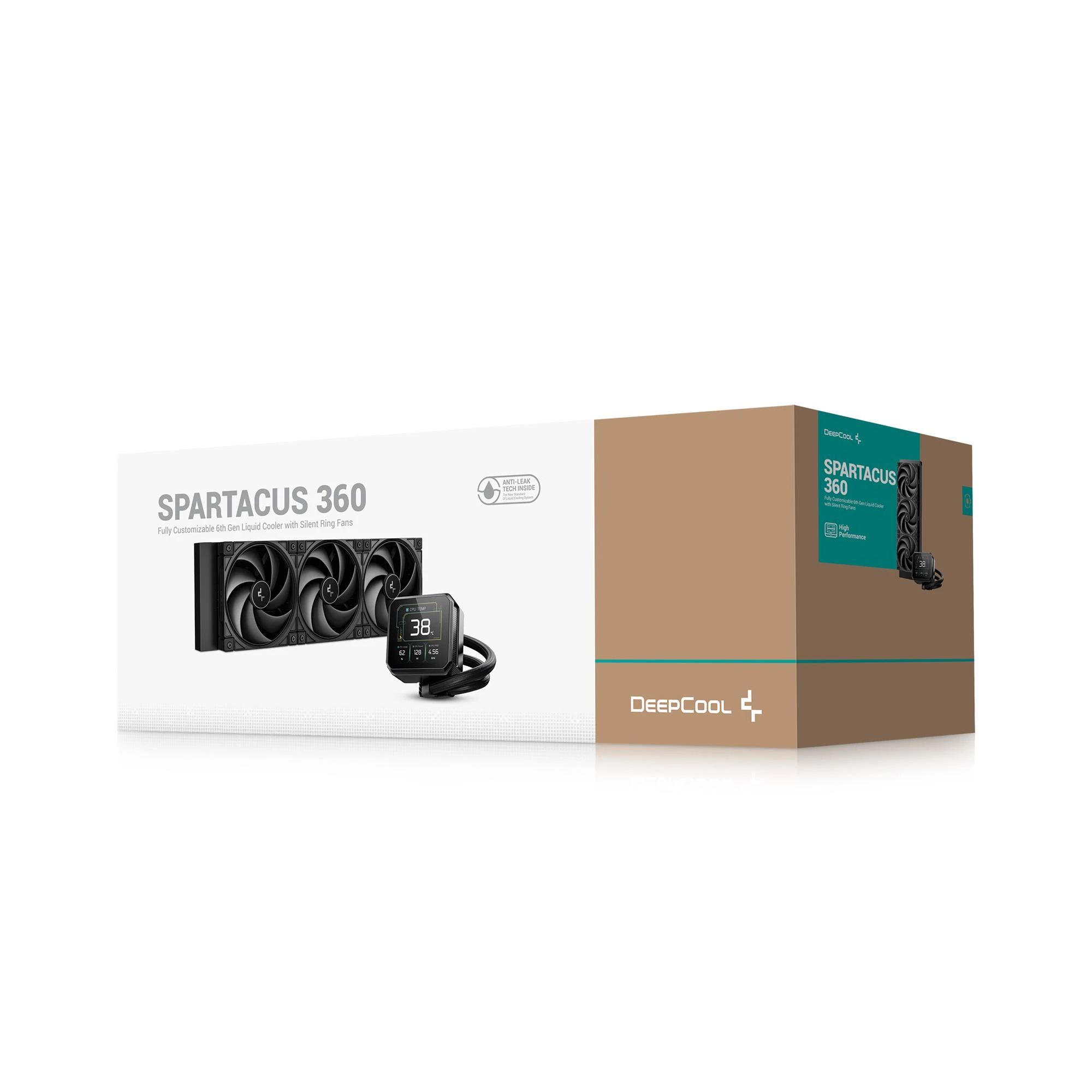 Водяне охолодження DeepCool Spartacus 360 Black (R-SPT360-BKDSMP-G-1) Охолодження image 4