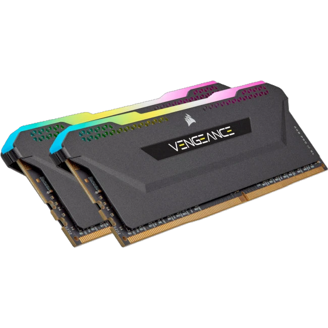 DDR4 16Gb (2x8) 3600MHz Corsair Vengeance RGB Black (CMW16GX4M2C3600C18) Оперативна пам'ять image 1