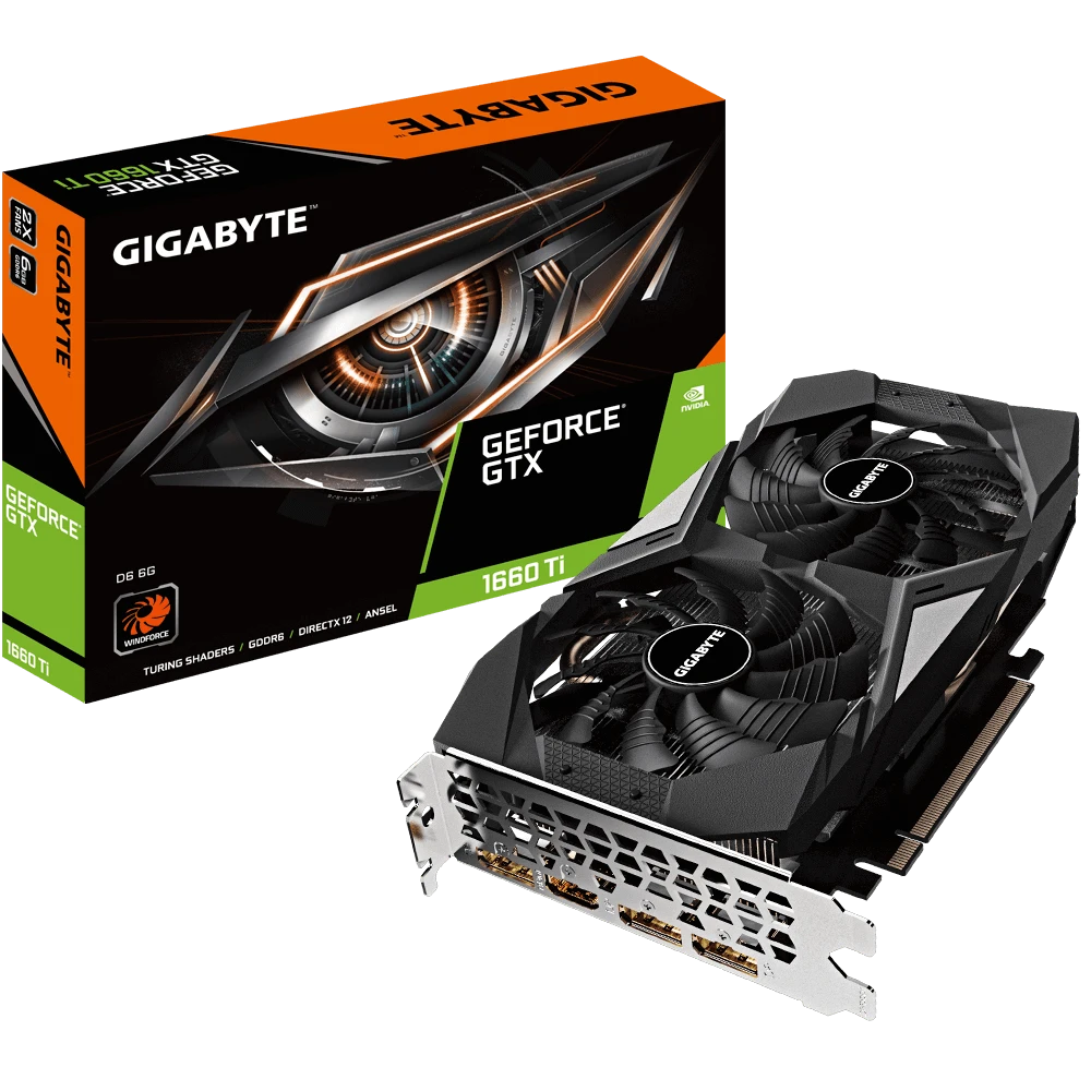 Gigabyte GTX 1660 Ti D6 6G (GV-N166TD6-6GD) Відеокарти image 1