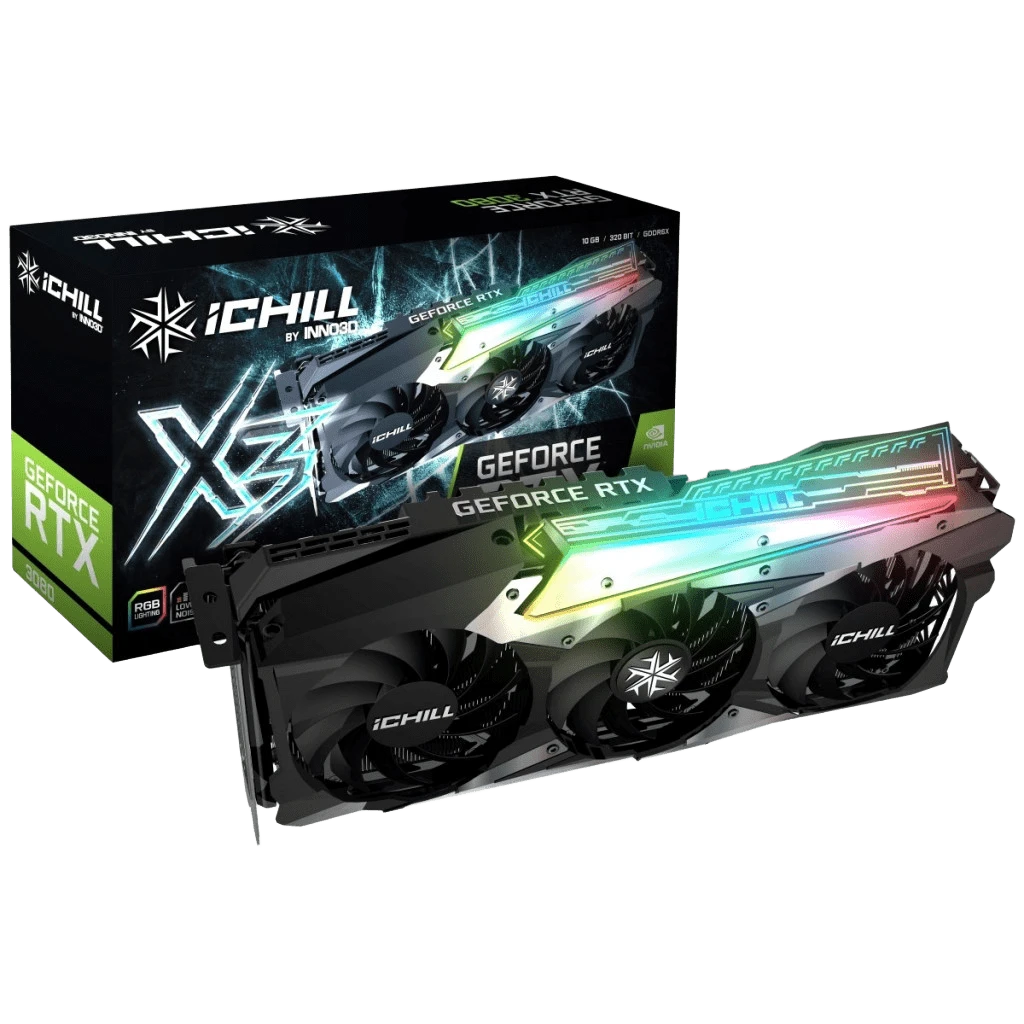 Inno3D RTX 3080 10Gb ICHILL X3 (M30803-106X-1810VA37) Відеокарти image 1