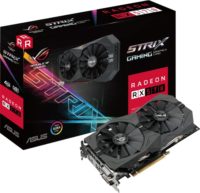AMD Radeon Asus RX 570 4Gb ROG Strix (ROG-STRIX-RX570-4G-GAMING) Відеокарти image 1