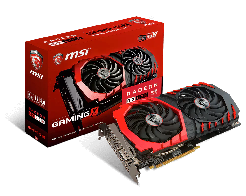AMD Radeon MSI RX 470 8Gb Gaming X (RX 470 GAMING X 8G) Відеокарти image 1