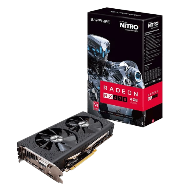 AMD Radeon Sapphire RX 470 4Gb Nitro DVI (11256-31) Відеокарти image 1