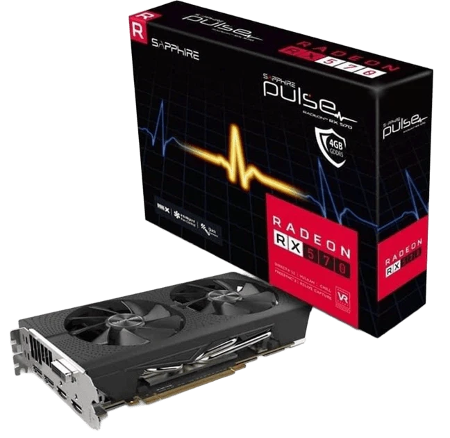 AMD Radeon Sapphire RX 570 8Gb Pulse OC (11266-04) Відеокарти image 1