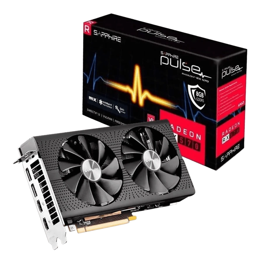 AMD Radeon Sapphire RX 570 8Gb Pulse OC (11266-66-20G) Відеокарти image 1
