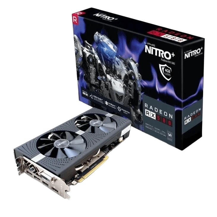 AMD Radeon Sapphire RX 580 Nitro+ 4GB (11265-07-20G) Відеокарти image 1