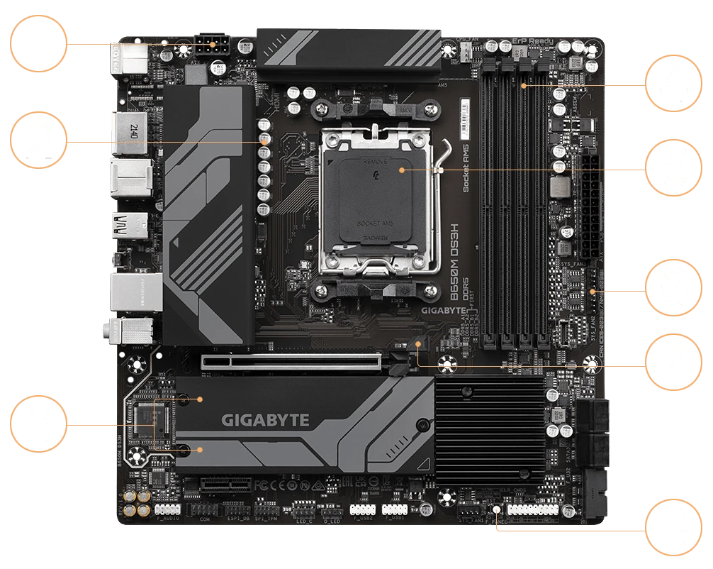 GIGABYTE B650M DS3H Материнські плати image 5