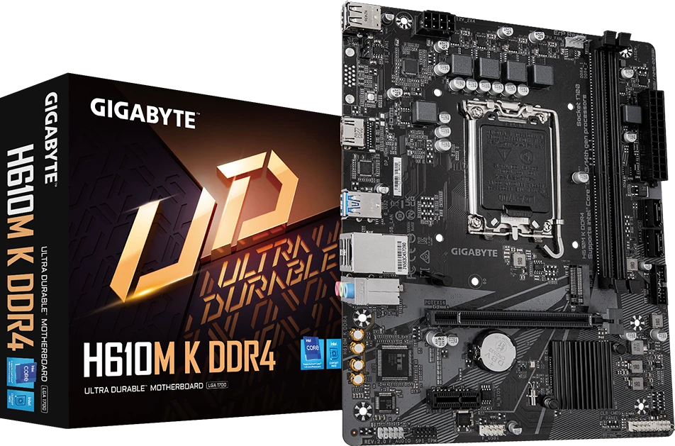 GIGABYTE H610M K DDR4 Материнські плати image 1