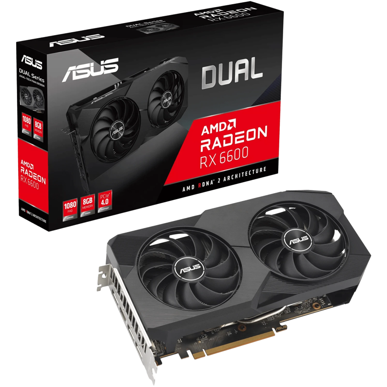 AMD Radeon Asus RX 6600 8Gb Dual (DUAL-RX6600-O8G) Відеокарти image 1