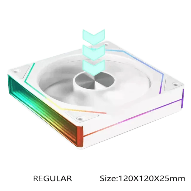 Вентилятор UPSIREN 8 PRO ARGB White Reversed Вентилятори image 2
