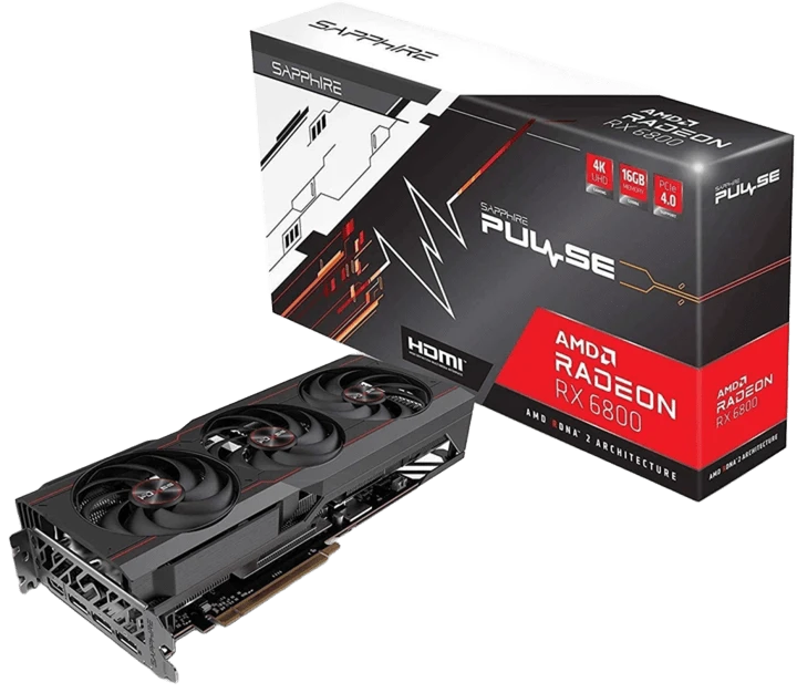 AMD Radeon Sapphire RX 6800 16Gb Pulse (11305-02-20G) Відеокарти image 1