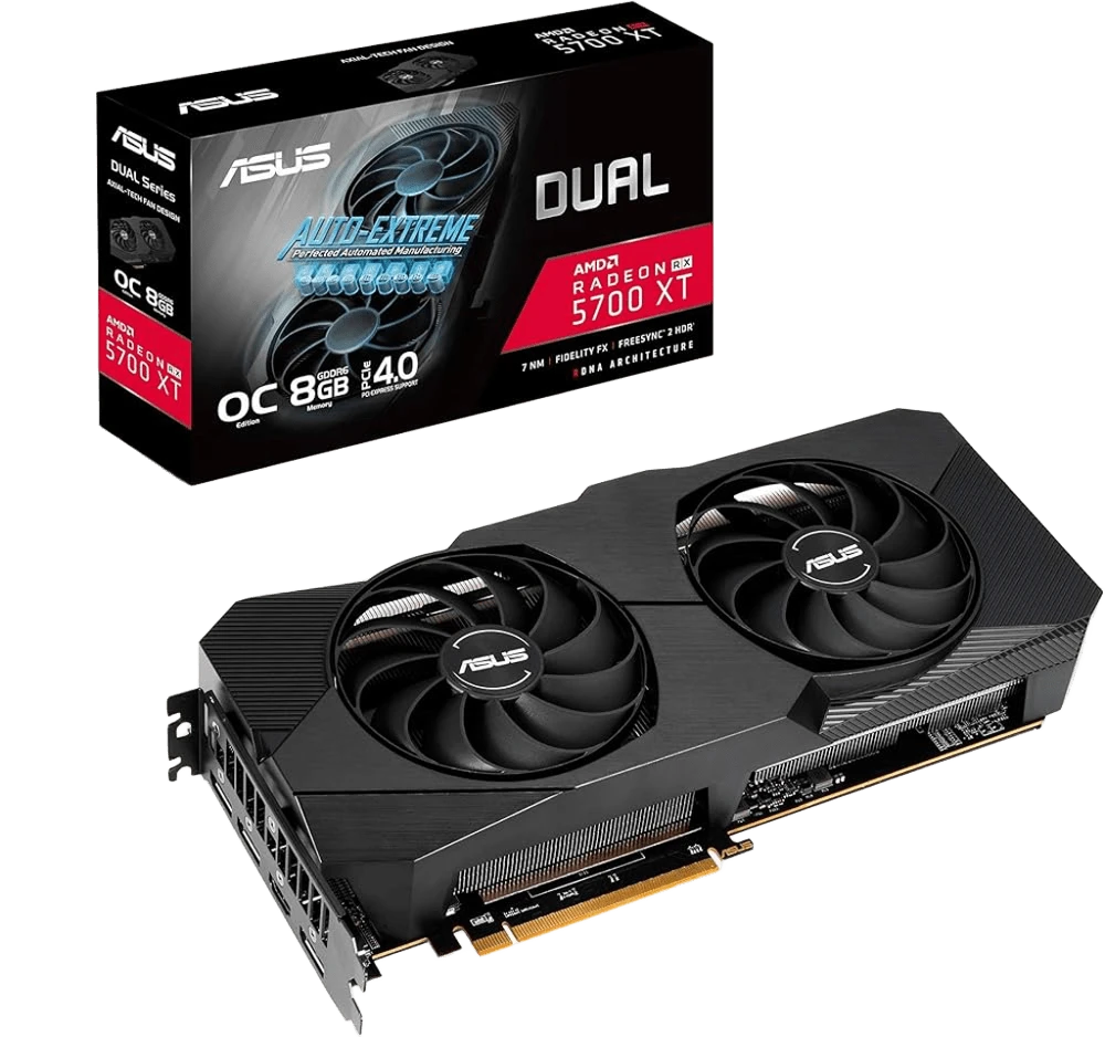 AMD Radeon Asus  RX 5700 8Gb Dual Evo OC (DUAL-RX5700-O8G-EVO) Відеокарти image 1