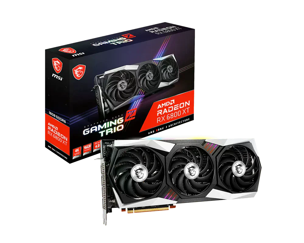 AMD Radeon MSI RX 6800 XT 16Gb GAMING Z TRIO (RX 6800 XT GAMING Z TRIO 16G) Відеокарти image 1