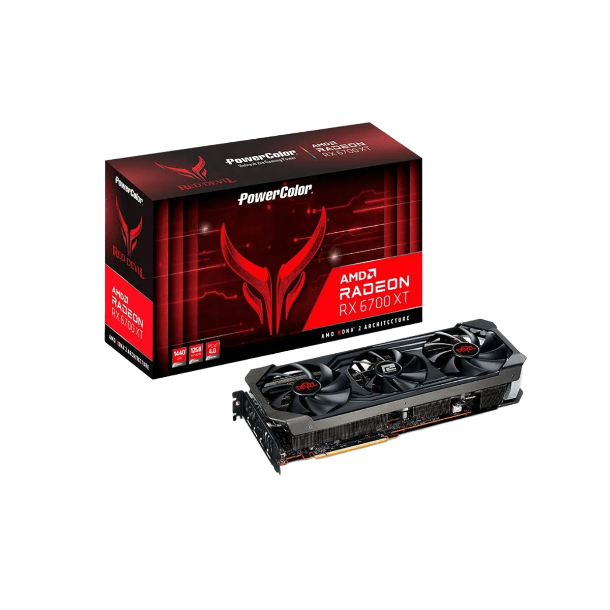AMD Radeon PowerColor RX 6700 XT 12Gb Red Devil (AXRX 6700XT 12GBD6-3DHE/OC) Відеокарти image 1