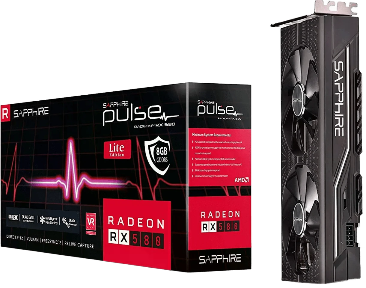 AMD Radeon Sapphire RX 580 8Gb Pulse DVI (11265-50) Відеокарти image 6