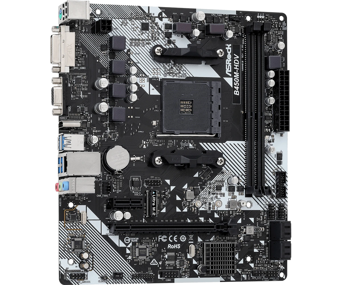ASRock B450M-HDV R4.0 Материнські плати image 3