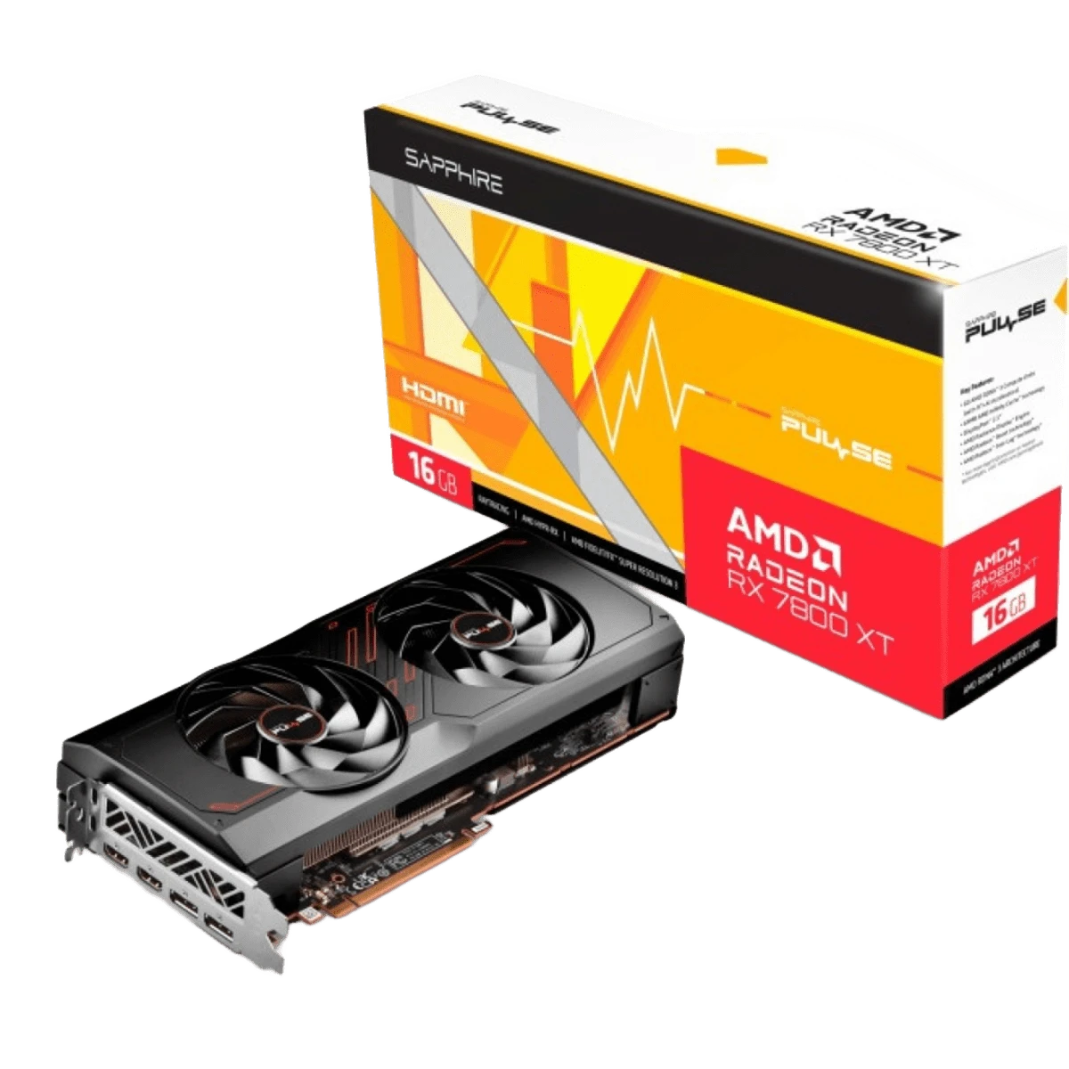 AMD Radeon Sapphire RX 7800 XT 16GB PULSE (11330-02-20G) Відеокарти image 1