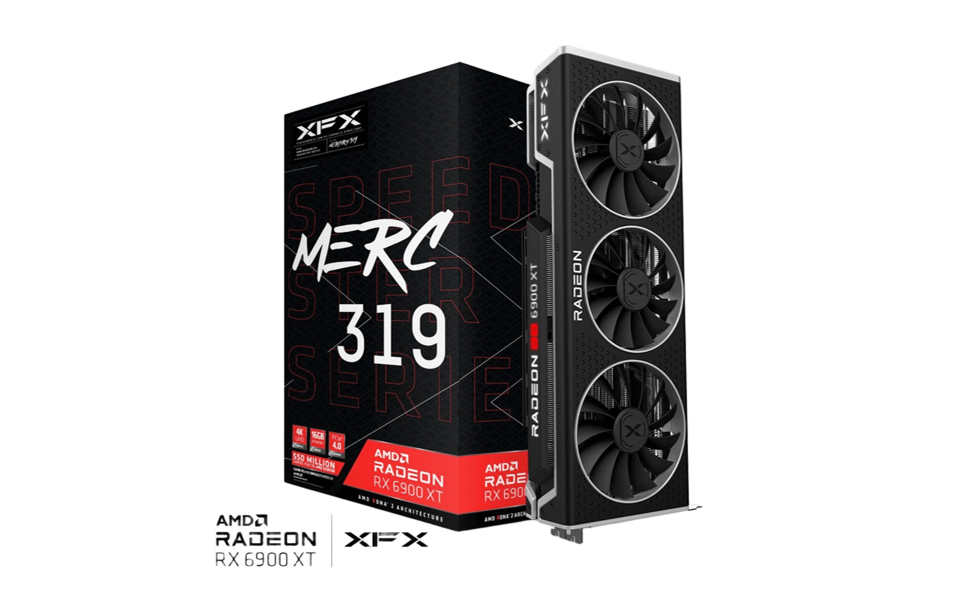 AMD Radeon XFX RX 6900 XT 16Gb Speedster MERC 319 (RX-69XTATBD9) Відеокарти image 2