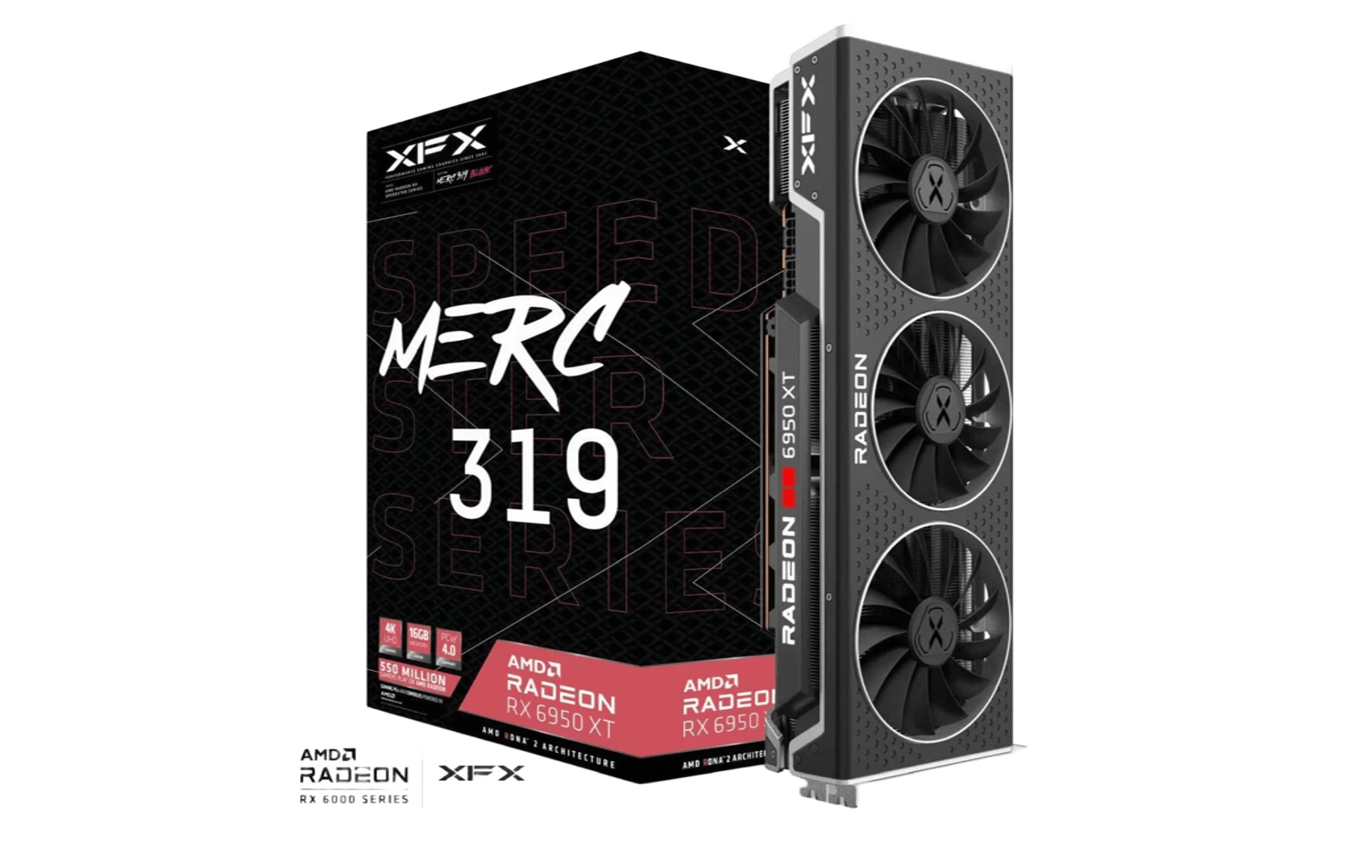 AMD Radeon XFX RX 6950 XT 16Gb Speedster MERC 319 (RX-695XATBD9) Відеокарти image 1