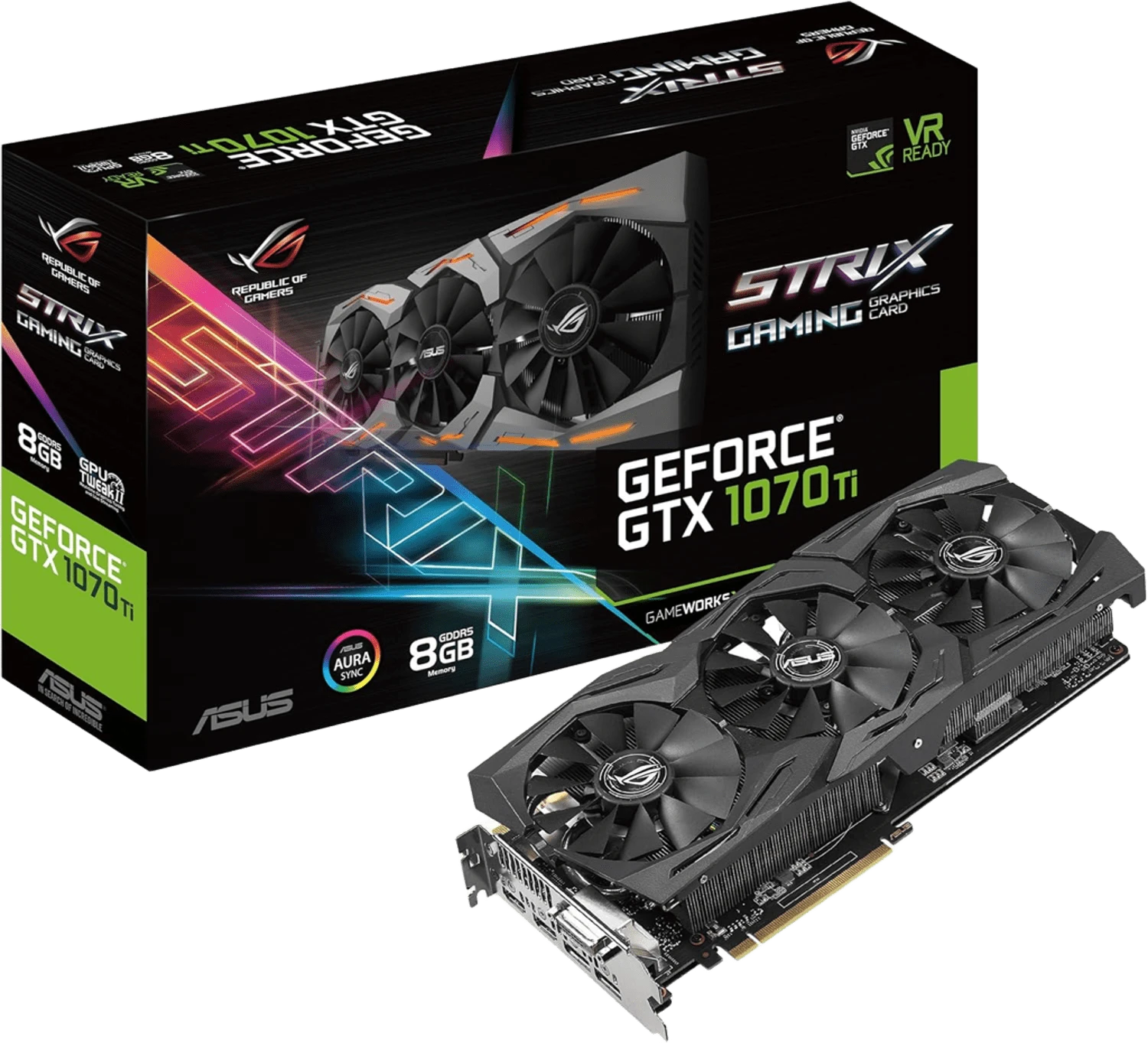 Asus GTX 1070 Ti  8Gb ROG STRIX OC GAMING (ROG-STRIX-GTX1070TI-A8G-GAMING) Відеокарти image 1