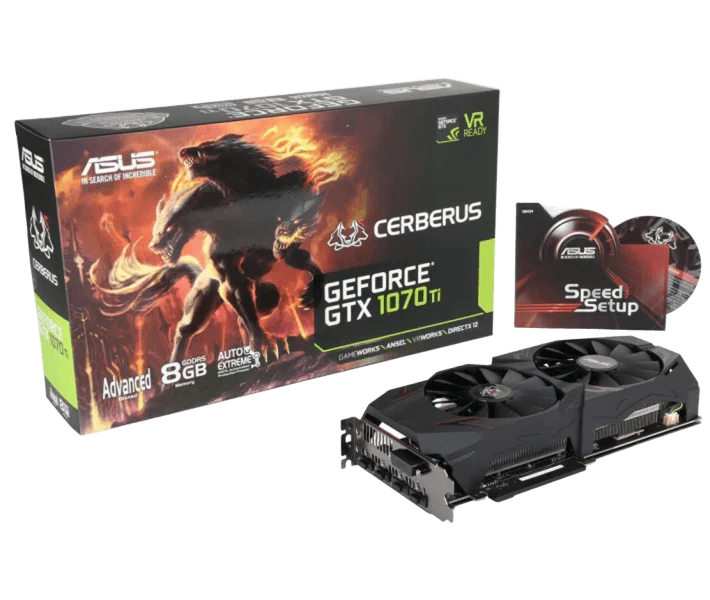 Asus GTX 1070 Ti 8Gb Cerberus (CERBERUS-GTX1070TI-A8G) Відеокарти image 1
