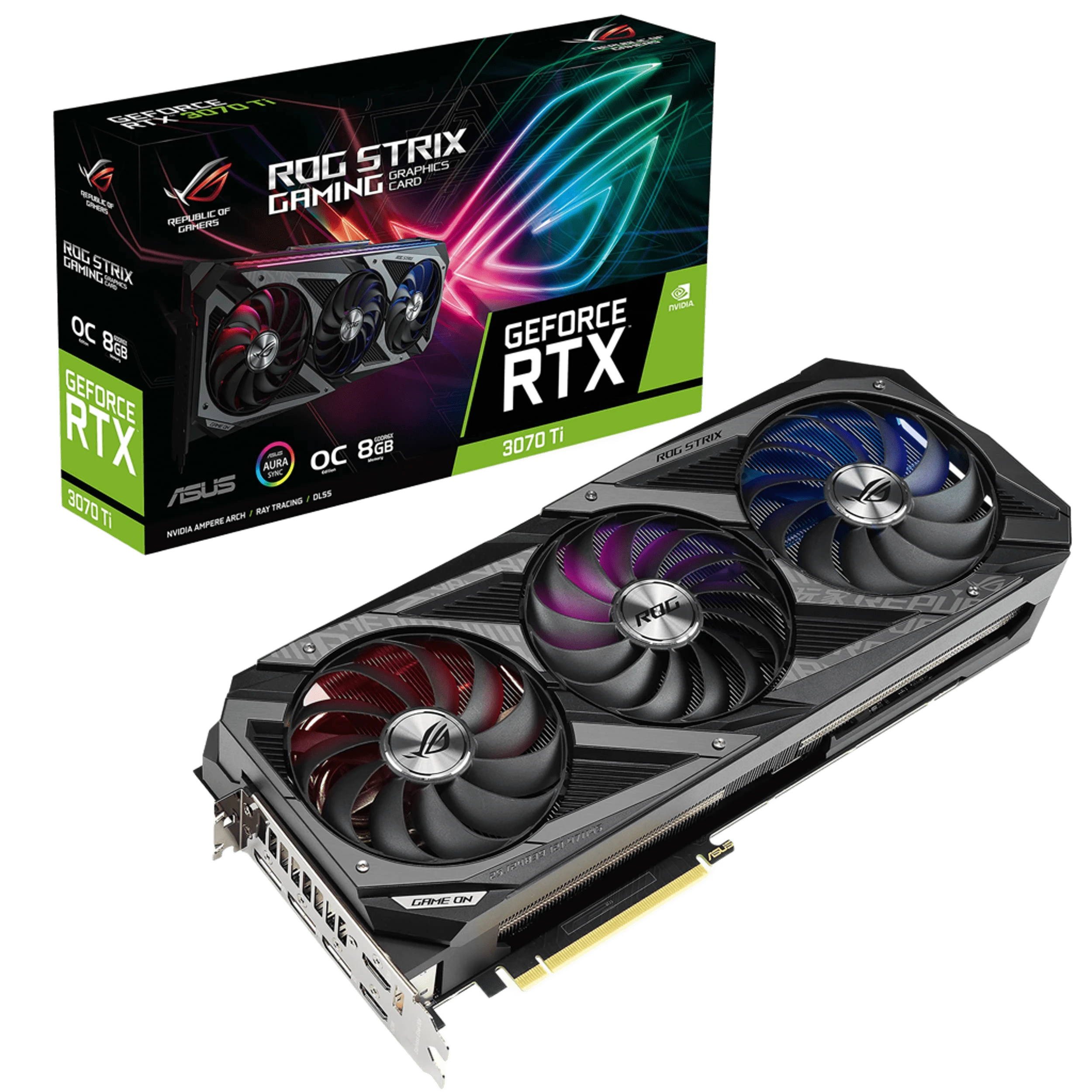 Asus RTX 3070 Ti 8Gb ROG Strix OC (ROG-STRIX-RTX3070TI-O8G-GAMING) Відеокарти image 1