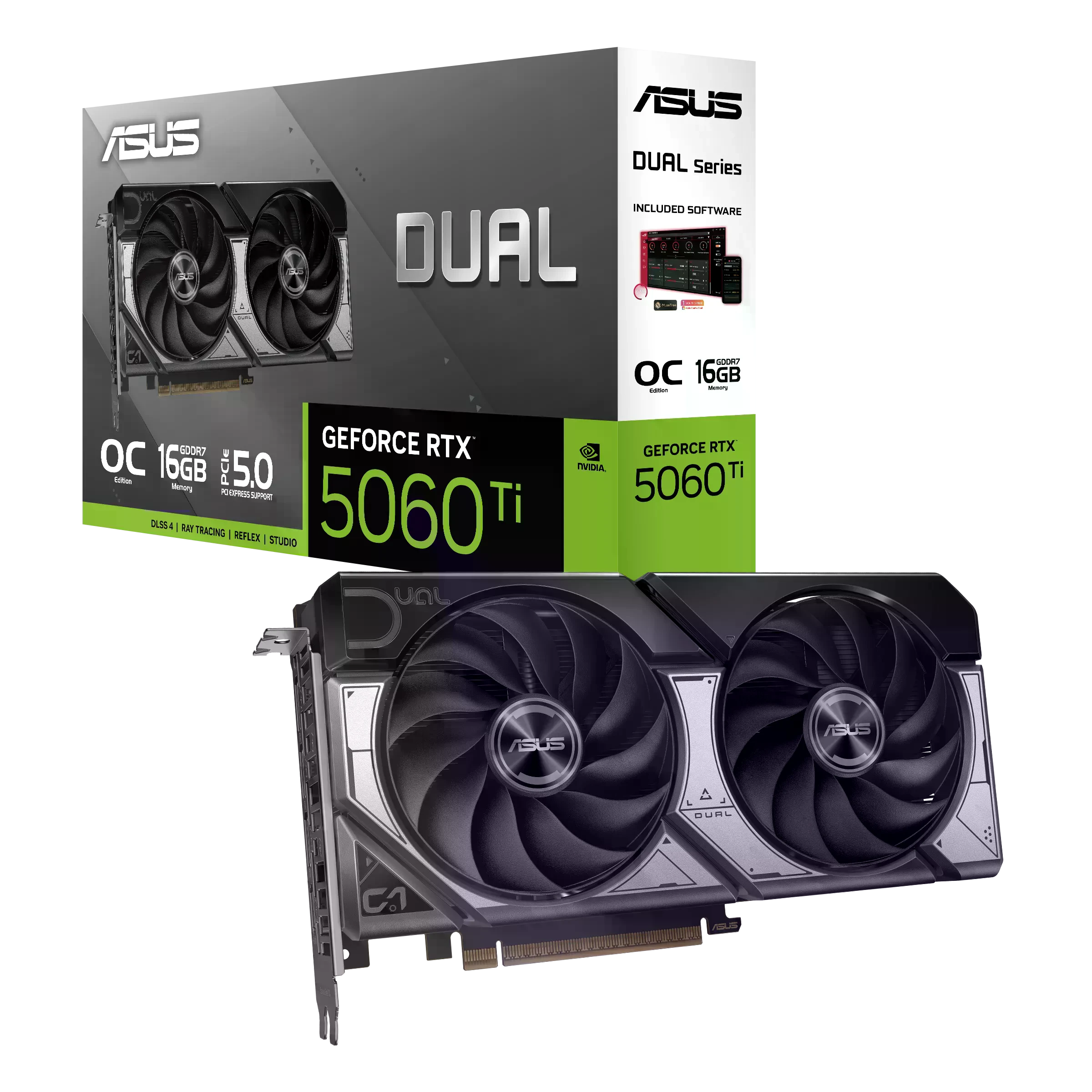 Asus RTX 5060 Ti 16Gb Dual OC (DUAL-RTX5060TI-O16G) Відеокарти image 1