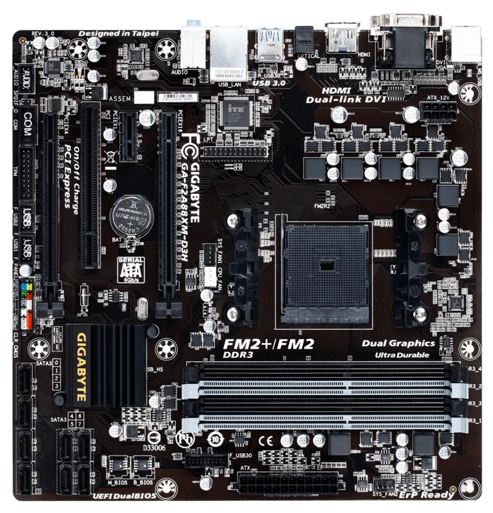 Gigabyte FM2+ (GA-F2A88XM-D3H) Материнські плати image 4