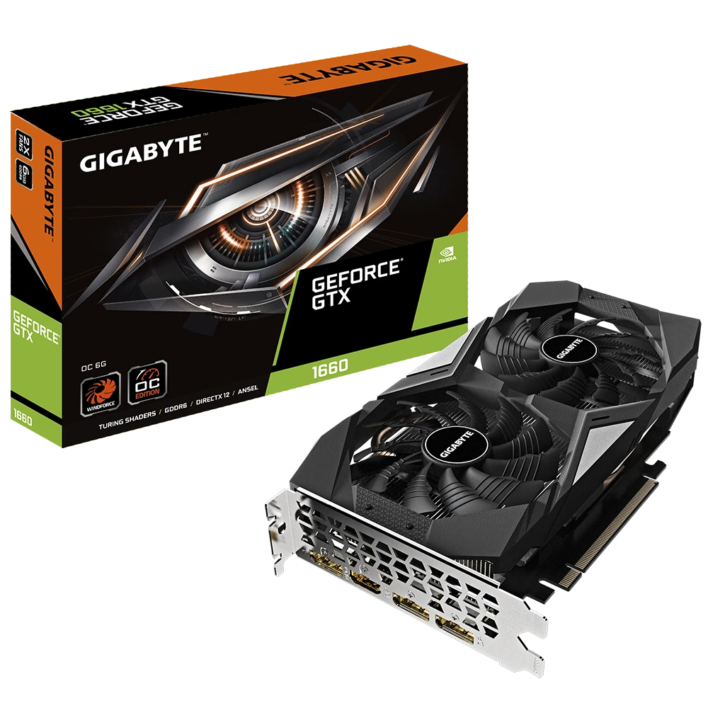 Gigabyte GTX1660 6GB GAMING OC (GV-N1660GAMING OC-6GD) Відеокарти image 1