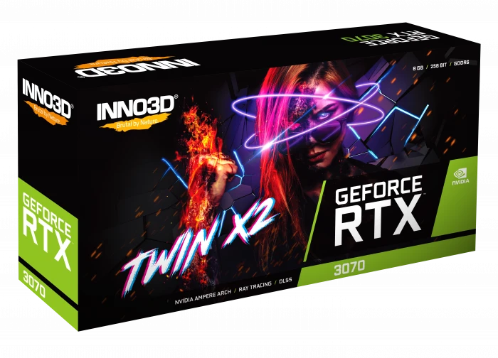 Inno3D RTX 3070 8GB TWIN X2 OC (N30702-08D6X-1710VA32L) Відеокарти image 2