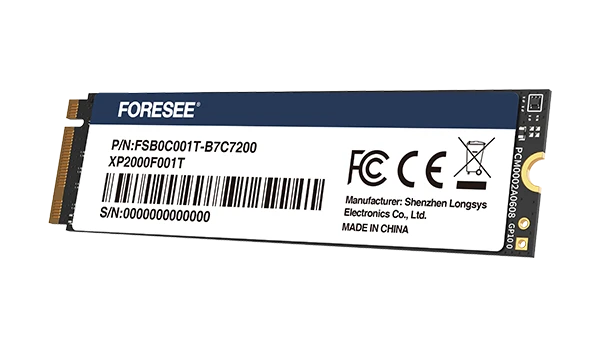 M.2 NVMe 1Tb FORESEE XP2000 (FSB0C001T-B7C7200) Накопичувачі image 2