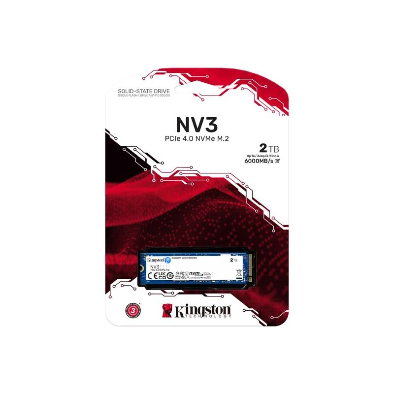 M.2 NVMe 2Tb Kingston NV3 (SNV3S/2000G) Накопичувачі image 3