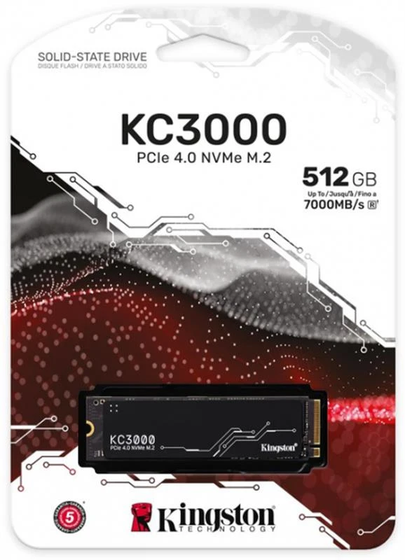 M.2 NVMe 512Gb Kingston KC3000  (SKC3000S/512G) Накопичувачі image 1