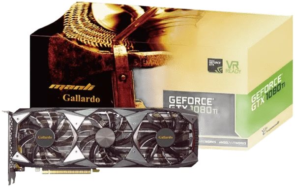 Manli GTX 1080 Ti 11Gb Gallardo (M-NGTX1080TIG/5RIHPPP-F371G) Відеокарти image 1