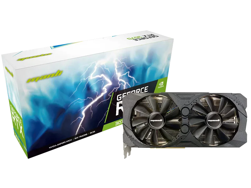 Manli RTX 3070 8Gb Black (M-NRTX3070/6RGHPPP-M2479) Відеокарти image 1