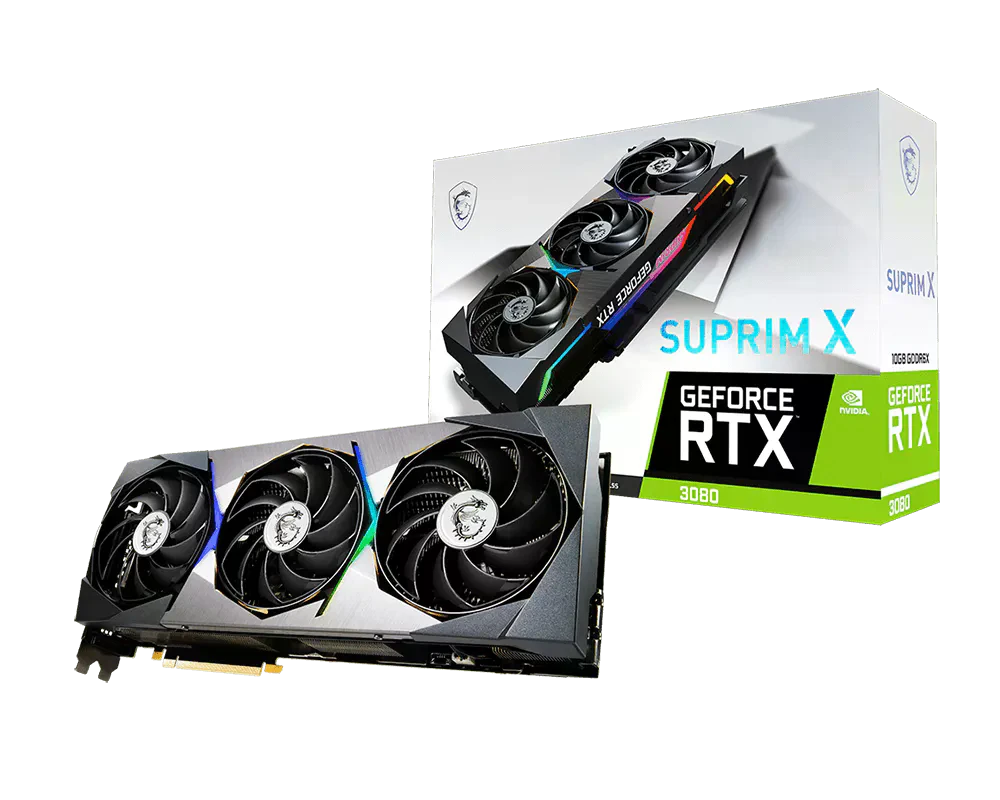 MSI RTX 3080 10Gb Suprim X Відеокарти image 1