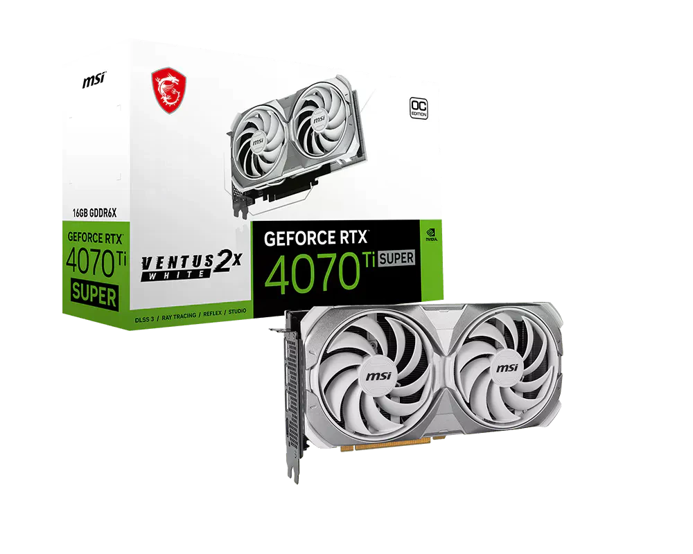 MSI RTX 4070 Ti Super 16Gb Ventus 2X OC (RTX 4070 Ti SUPER 16G VENTUS 2X OC) Відеокарти image 1