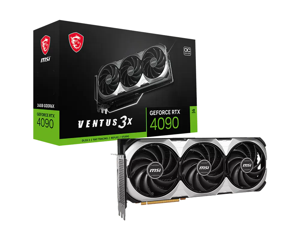 MSI RTX 4090 Ventus 3X 24G OC 24GB (RTX 4090 Ventus 3X 24G OC) Відеокарти image 1