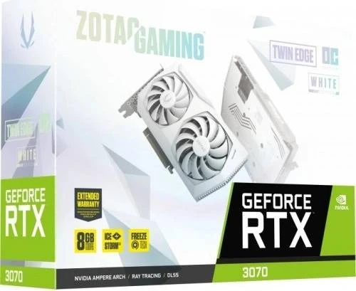 Zotac RTX 3070 8Gb Twin Edge OC White (ZT-A30700J-10P) Відеокарти image 1