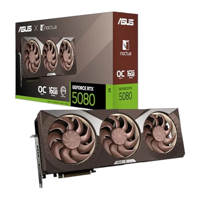 Asus RTX 5080 16GB Noctua OC (RTX5080-O16G-NOCTUA) Відеокарти image 1