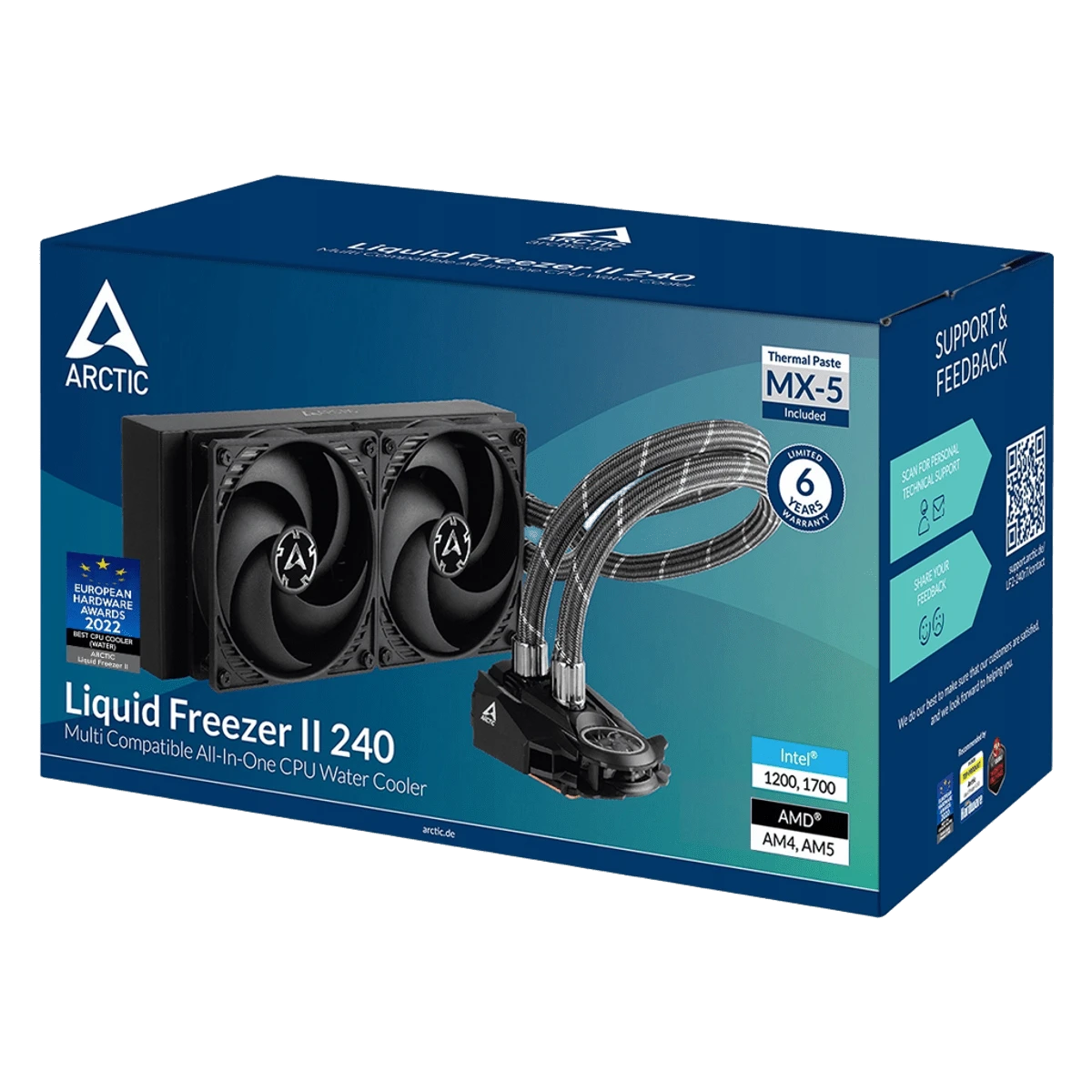 Водяне охолодження Arctic Liquid Freezer II 240 (ACFRE00046B) (AMD) Охолодження image 1