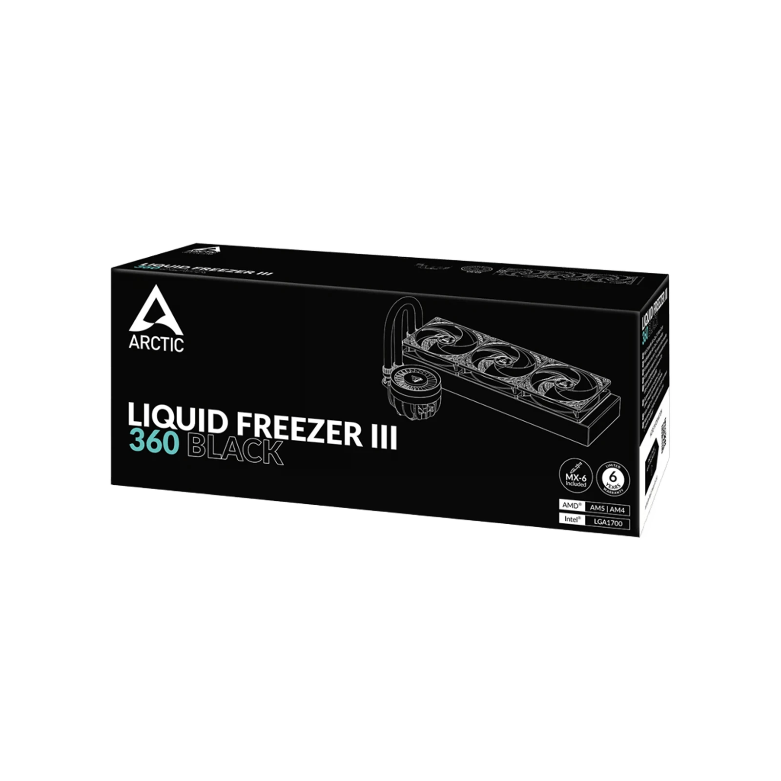 Водяне охолодження Arctic Liquid Freezer III - 360 BLACK (ACFRE00136A) Охолодження image 2