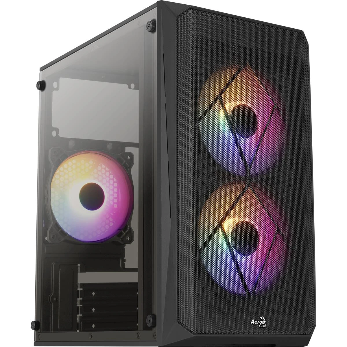 Корпус AeroCool CS-107-A-BK-v2 (ACCX-PC14002.11) Black 600W Корпуси image 1