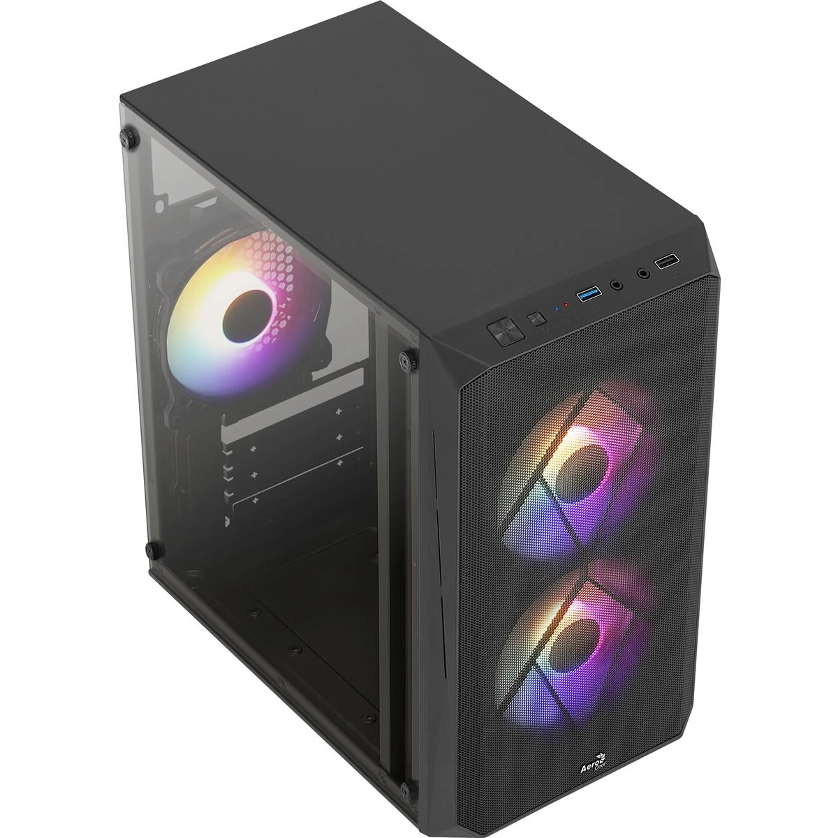 Корпус AeroCool CS-107-A-BK-v2 (ACCX-PC14002.11) Black 600W Корпуси image 3