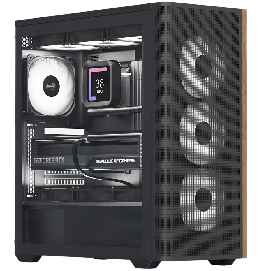 Корпус AeroCool D501A-G-BK-v2 (ACCM-DS01043.11) Black без БЖ Корпуси image 1