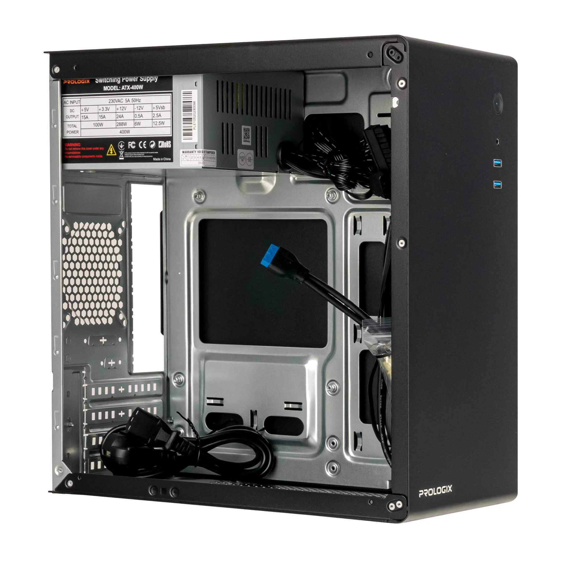 Корпус Prologix E105 Black 400W Корпуси image 3