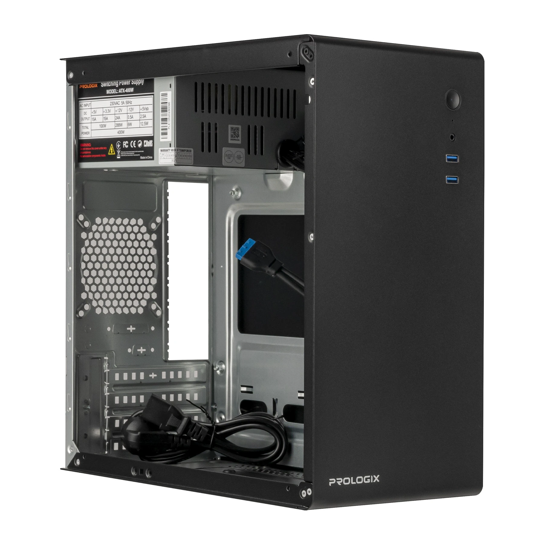 Корпус Prologix E105 Black 400W Корпуси image 2