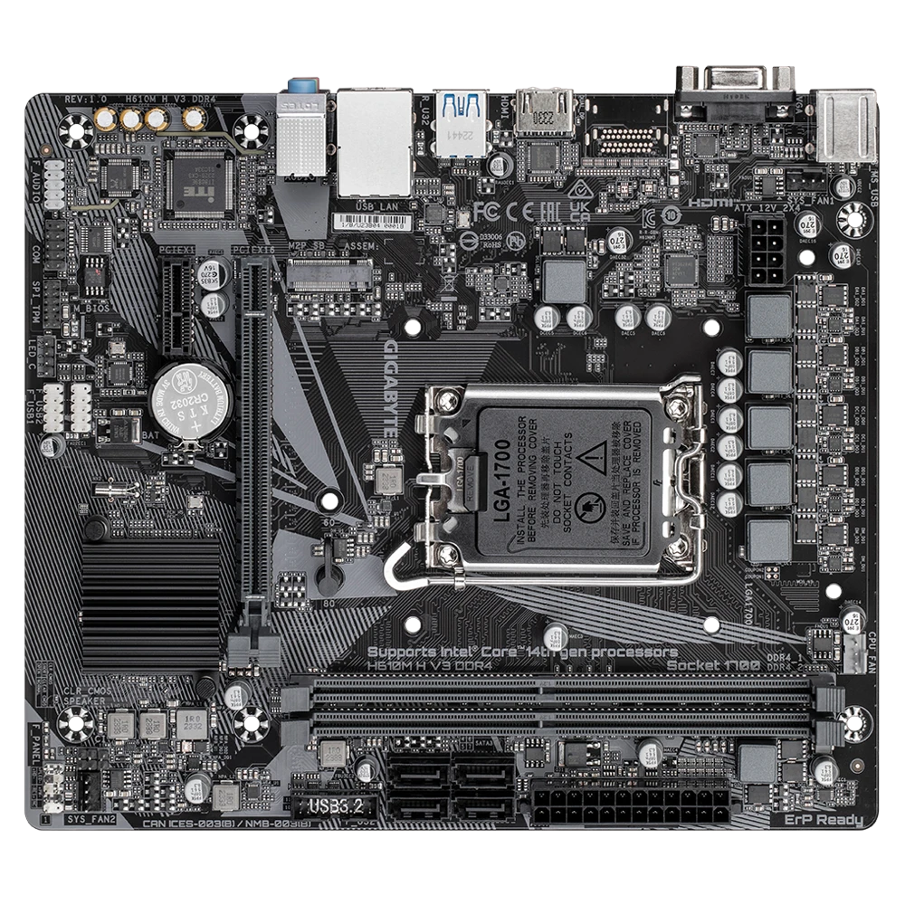 Gigabyte H610M H V3 DDR4 Материнські плати image 5